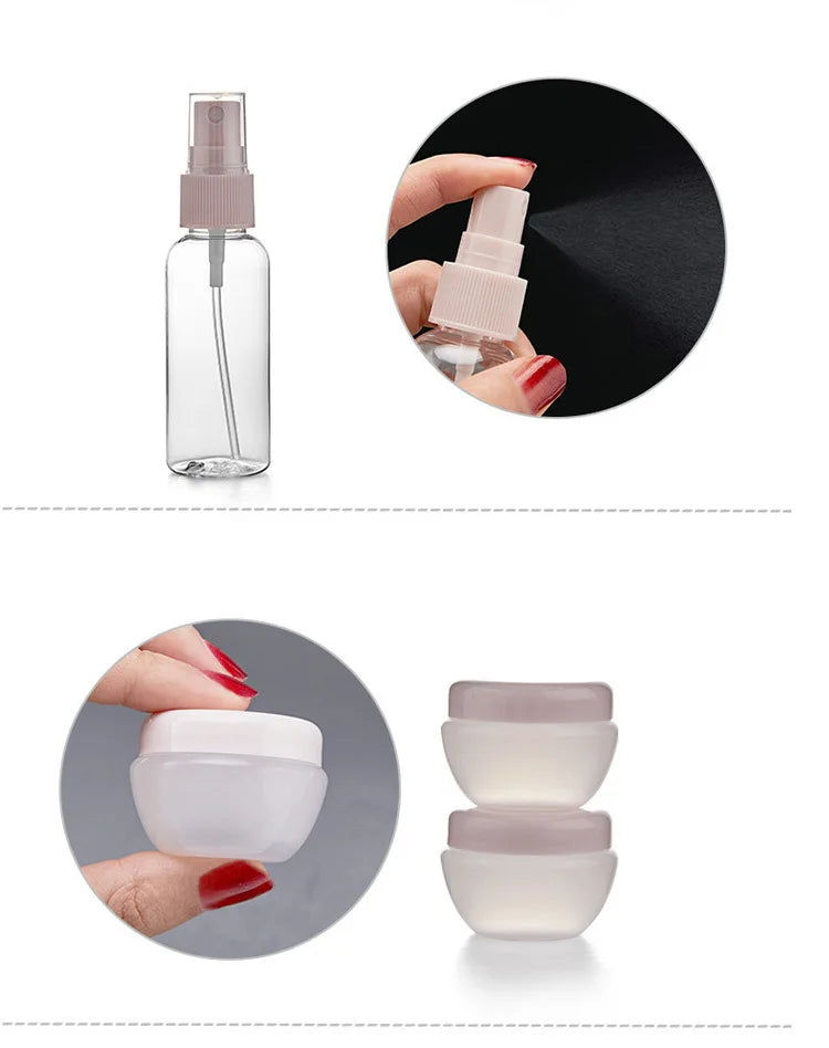 Travel Refillable Bottle Set – Perfect for Cosmetics, Lotion, Shampoo & Toiletries 💧