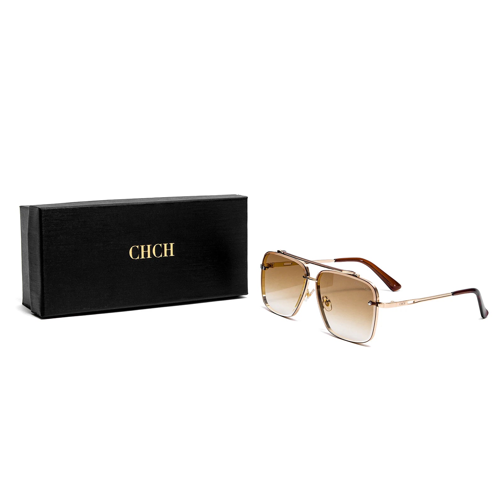 CHCH Sunglasses New Large Frame Gradient Women's Toad Glasses Men's Outdoor Fashion Glasses Beach Glasses