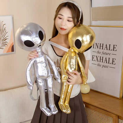 60cm Plush Alien Backpack – Soft & Adorable Extraterrestrial-Themed Bag, Perfect for Kids & Creative Gifts!