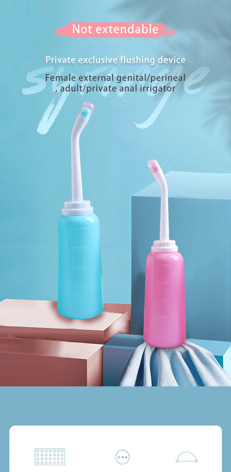 🚿 500mL Portable Handheld Bidet – Gentle & Hygienic Cleansing for Moms, Babies & Travel! ✨💦