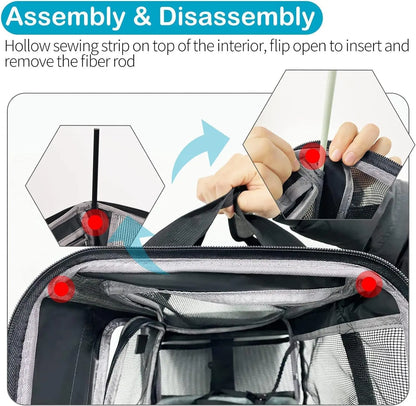 Dog Cat Carrier Bag Soft Side Travel Carriers TSA Airline Approved Transport Medium Size Pet Moving Backpack Bag Accessories
