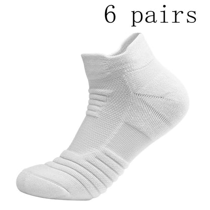 3/6/12 Pairs Mesh Sports Terry Socks – Cushioned, Moisture-Wicking Socks for Running, Hiking & Cycling