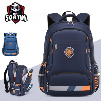 Waterproof Orthopedic School Backpack – Durable & Comfortable Book Bag for Boys & Primary Students!