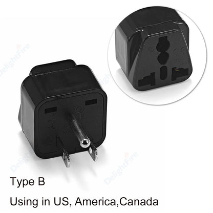 Universal Travel Plug Adapter – UK/EU/KR/US/AU/Brazil/French to Worldwide Power Socket Converter