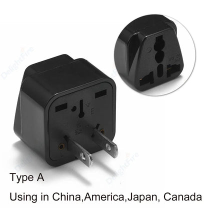 Universal Travel Plug Adapter – UK/EU/KR/US/AU/Brazil/French to Worldwide Power Socket Converter