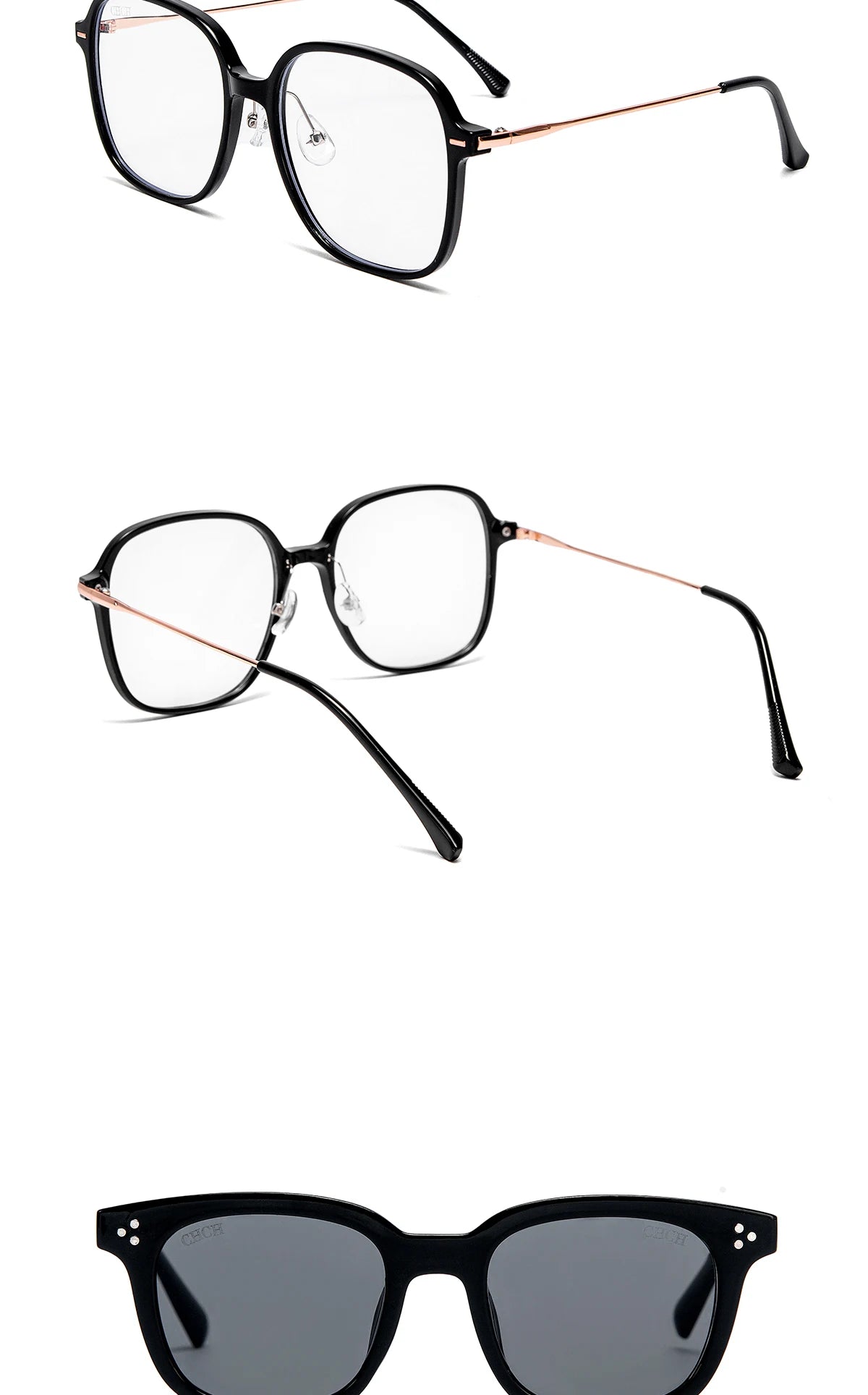 CHCH Sunglasses New Large Frame Gradient Women's Toad Glasses Men's Outdoor Fashion Glasses Beach Glasses