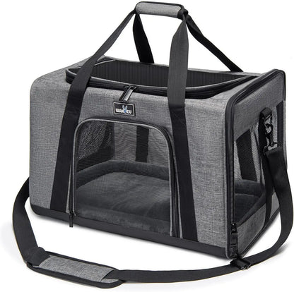 Dog Cat Carrier Bag Soft Side Travel Carriers TSA Airline Approved Transport Medium Size Pet Moving Backpack Bag Accessories
