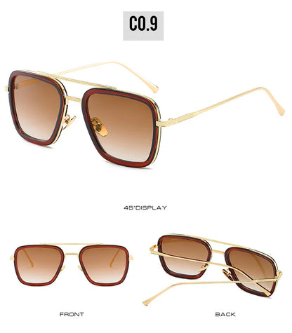 Tony Stark Glasses Men Women Sunglasses Iron man Eyewear Steampunk Sun Glasses Male Goggles