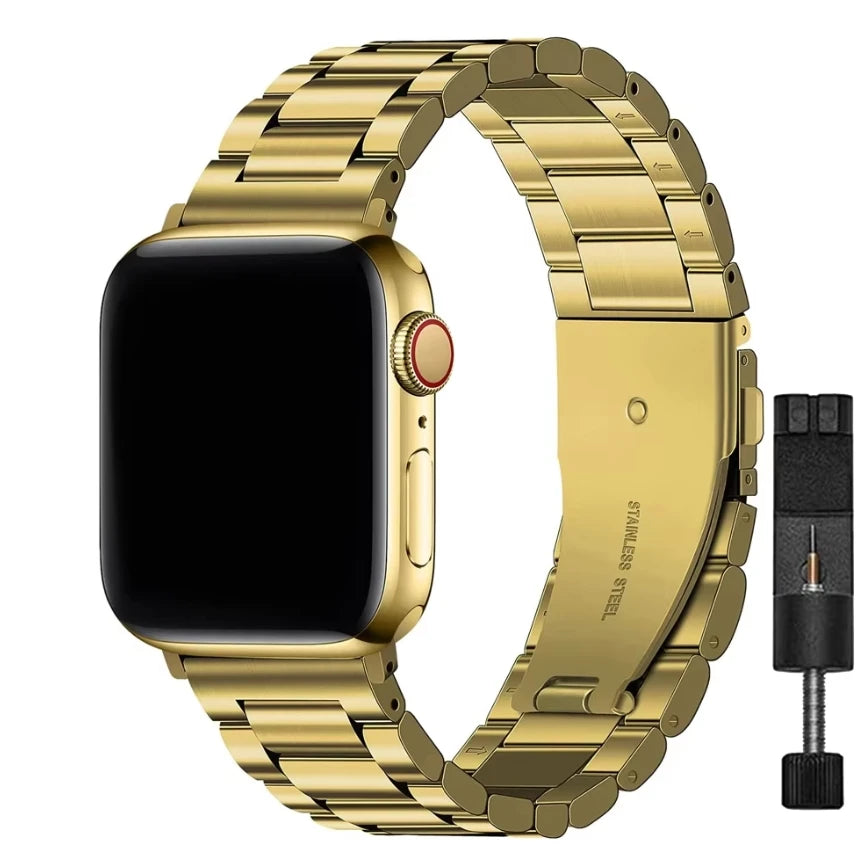 Premium Stainless Steel Strap for Apple Watch – Elegant Metal Bracelet (Ultra/Series 10/9) ✨