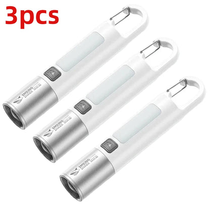 Xiaomi Outdoor Strong Light Flashlight – High Brightness Multifunctional Rechargeable Flashlight with Side Light for Camping & Emergency