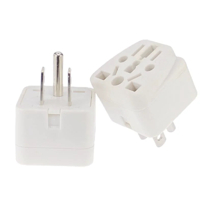 US Travel Plug Adapter EU/UK/AU/in/CN/JP/Asia/Italy/Brazil to USA (Type B), 3 Prong Grounded USA Wall Plug international