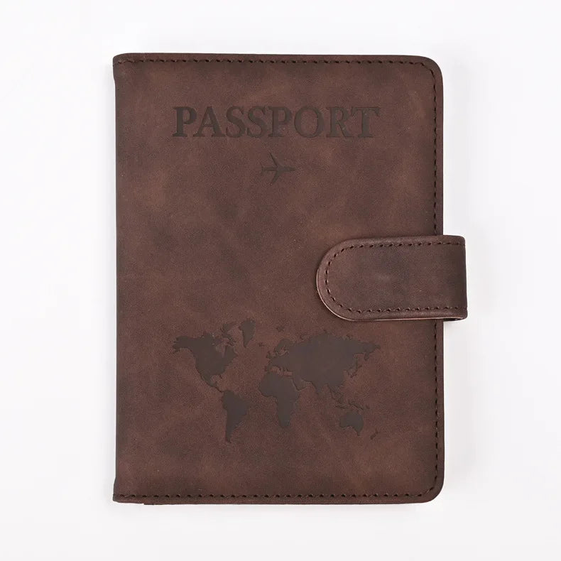 Passport Covers for Women & Men – Letter Print Passport Holder, Flight Ticket Clips, ID & Credit Card Holder, Travel Organizer