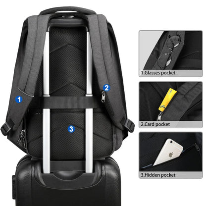 Lifetime Warranty Anti Theft Backpack For Men For Women 15.6" Laptop Backpack Waterproof Travel Backpacks Schoolbag For Teens