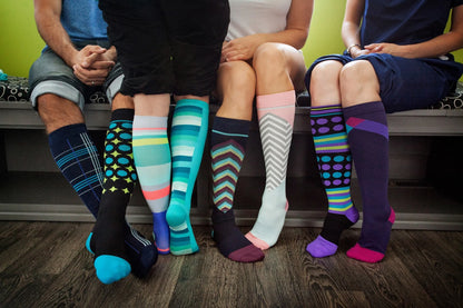 6 Pairs Animal & Fruit Compression Socks – Fun & Supportive Socks for Nurses, Runners & Everyday Wear**