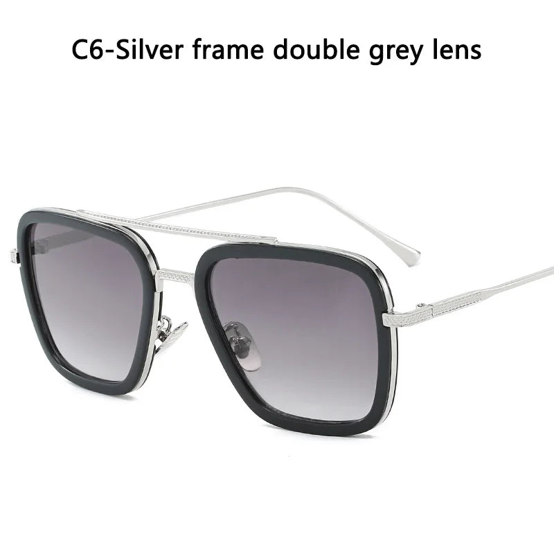 Tony Stark Glasses Men Women Sunglasses Iron man Eyewear Steampunk Sun Glasses Male Goggles