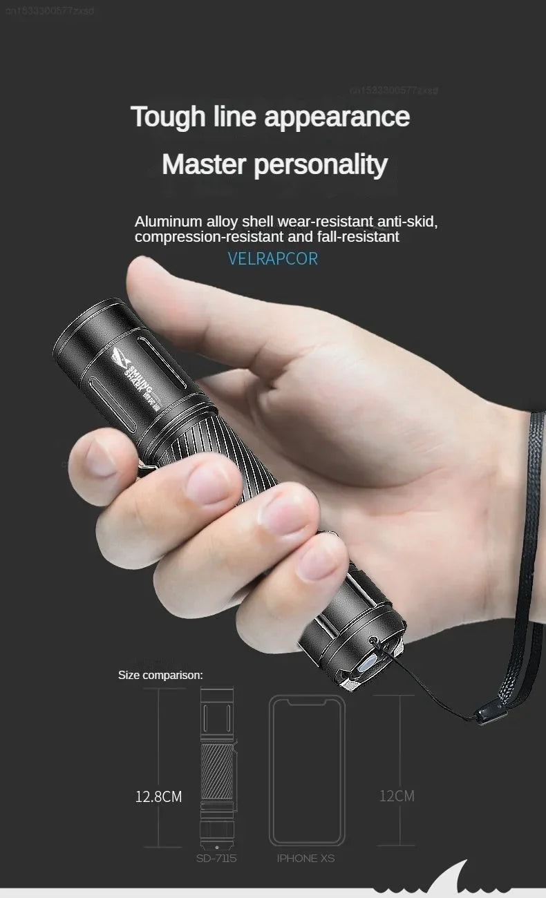 Xiaomi Ultra Bright LED Flashlight – Mini Portable USB Rechargeable Emergency Light for Home & Outdoor Use