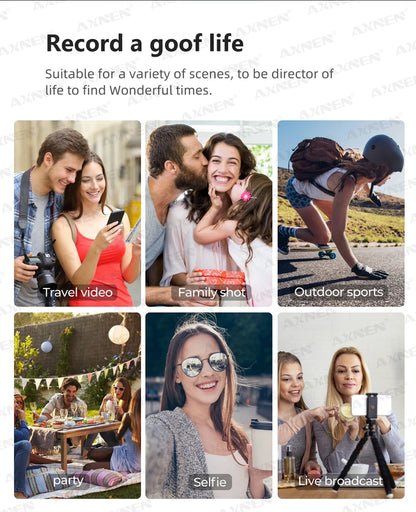 AXNEN 3-Axis Handheld Gimbal Stabilizer – Selfie Stick & Tripod for Vlogging & Smartphone Video Recording