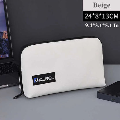 New Portable USB Cable Organizer Bag – Travel Storage Pouch for Earphones, Power Bank, Data Cables & Accessories
