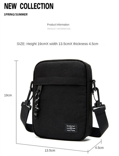 Men's Mini Crossbody Bag – Lightweight Nylon Shoulder Sling Bag for Travel & Daily Use