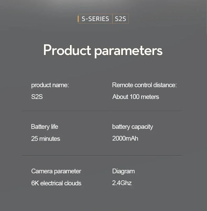 Xiaomi MIJIA S2S Mini Drone 8K HD Camera Obstacle Avoidance Aerial Photography Brushless Motor Foldable Rc Quadcopter Kid Toys
