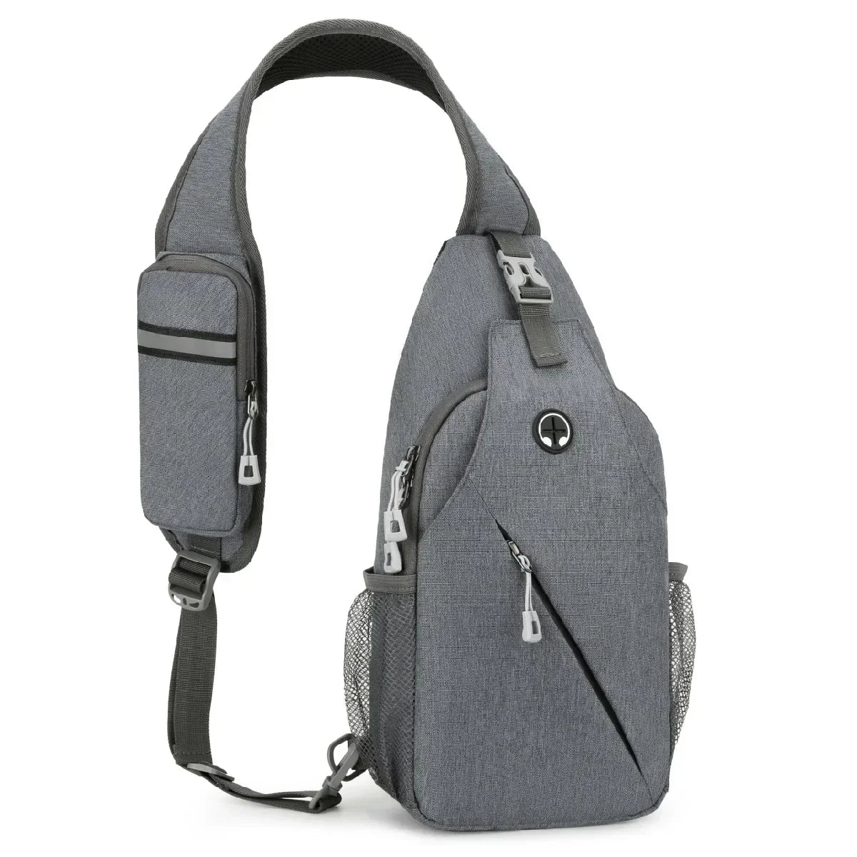 New Casual Chest Bag – Men’s Mobile Phone Crossbody Bag, Multifunctional Lightweight Outdoor Sports Shoulder Bag