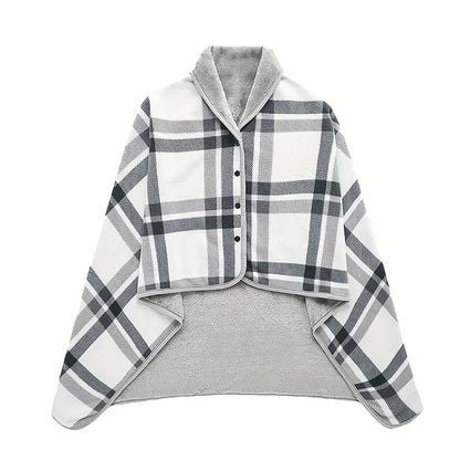 Cozy Wearable Flannel Blanket – Soft, Warm & Perfect for Home, Office & Travel Comfort!