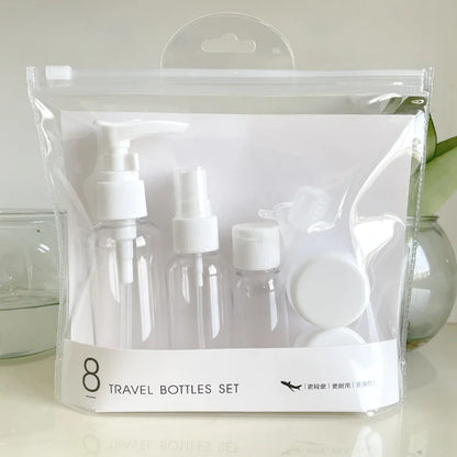 Refillable Travel Bottle Set – Perfume, Lotion, Shampoo & Shower Gel Dispensers 💧🌿