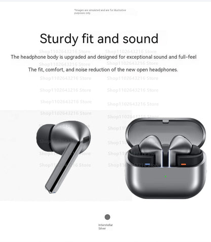 2024 New Buds 3 Pro True Wireless Bluetooth Earphone Headphone HiFi Sound Low Latency Noise Reduction Earbuds for IPhone Android