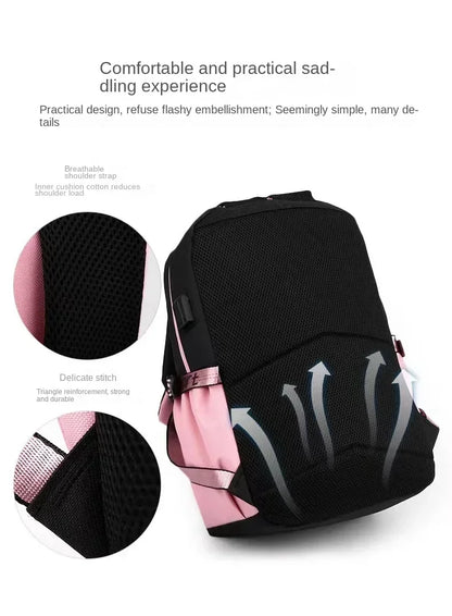 Stylish Kawaii Capybara Computer Backpack College School Casual Daypack Teens Bag Large Capacity Adjustable Strap Schoolbag