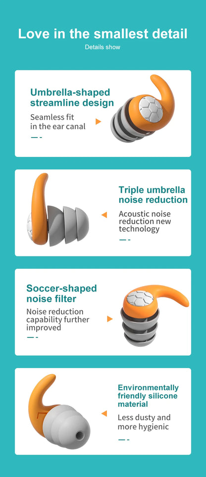 🌙 Sleep Peacefully Anywhere – Soft, Waterproof Noise-Reduction Earplugs for Ultimate Comfort & Quiet! 💤✨