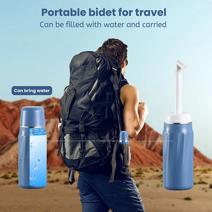 🚿 400ml Portable Handheld Bidet – Travel-Friendly Personal Hygiene Spray for Ultimate Cleanliness! ✨💦