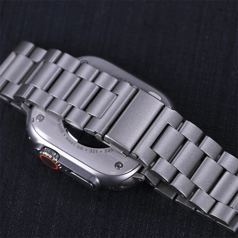 Premium Stainless Steel Strap for Apple Watch – Elegant Metal Bracelet (Ultra/Series 10/9) ✨
