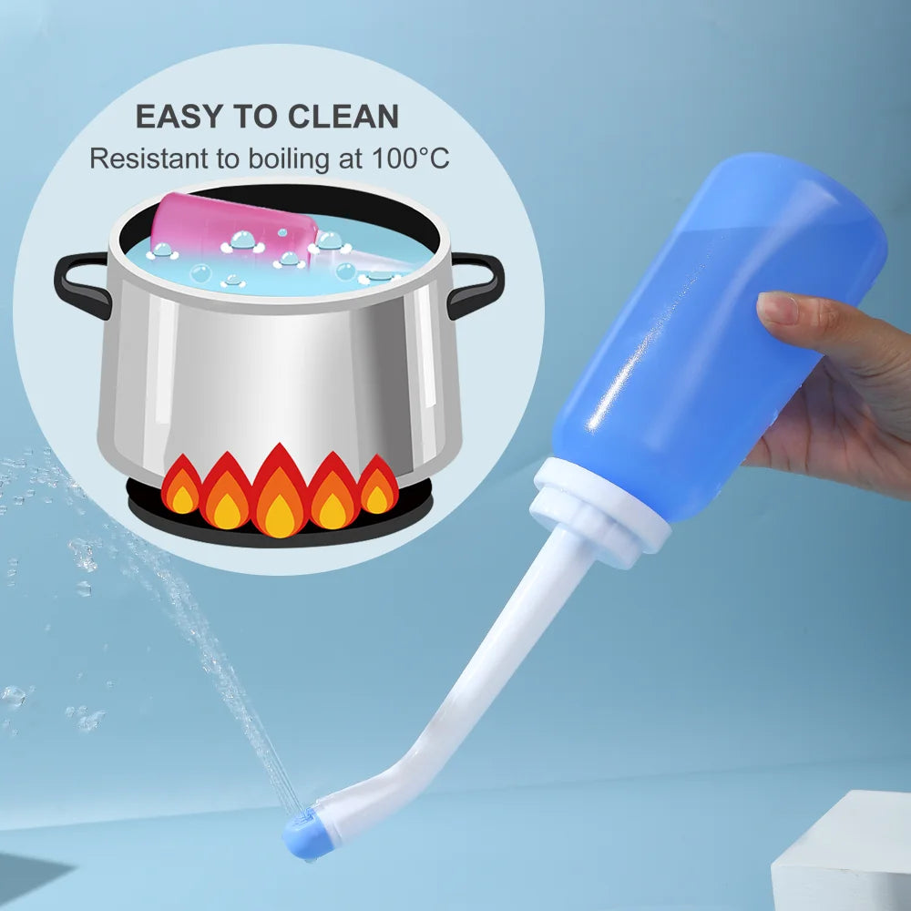 🚿 Handheld Personal Bidet Bottle – 350mL Portable Hygiene Solution for Feminine & Perineum Care! ✨💦