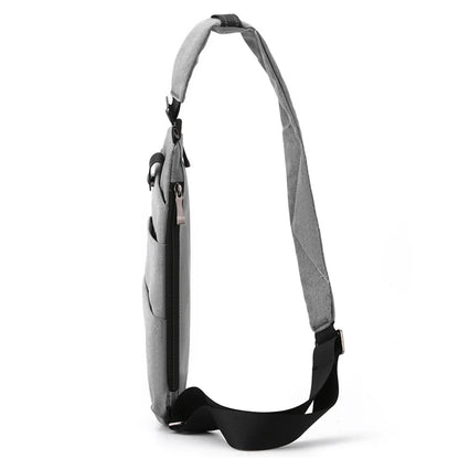 Men's Anti-Theft Travel Crossbody Bag – Mini Waterproof Sling Chest Bag for Everyday Use