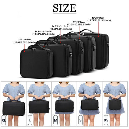 Professional Large Capacity Makeup Case – Travel Beauty Cosmetic Organizer & Nail Tool Box
