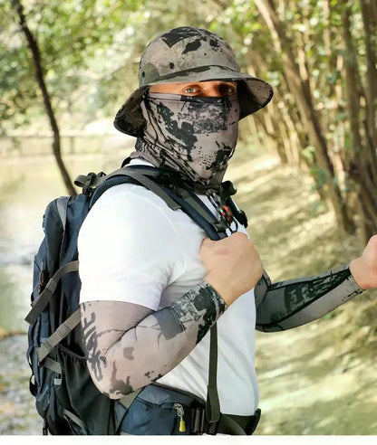60-65cm XXL Big Head Hat Men Summer Outdoor Jungle Fisherman Cap Lightweight Sunscreen Quick-drying Sun Bucket Hats