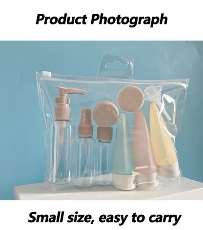 Refillable Travel Bottle Set – Perfume, Lotion, Shampoo & Shower Gel Dispensers 💧🌿