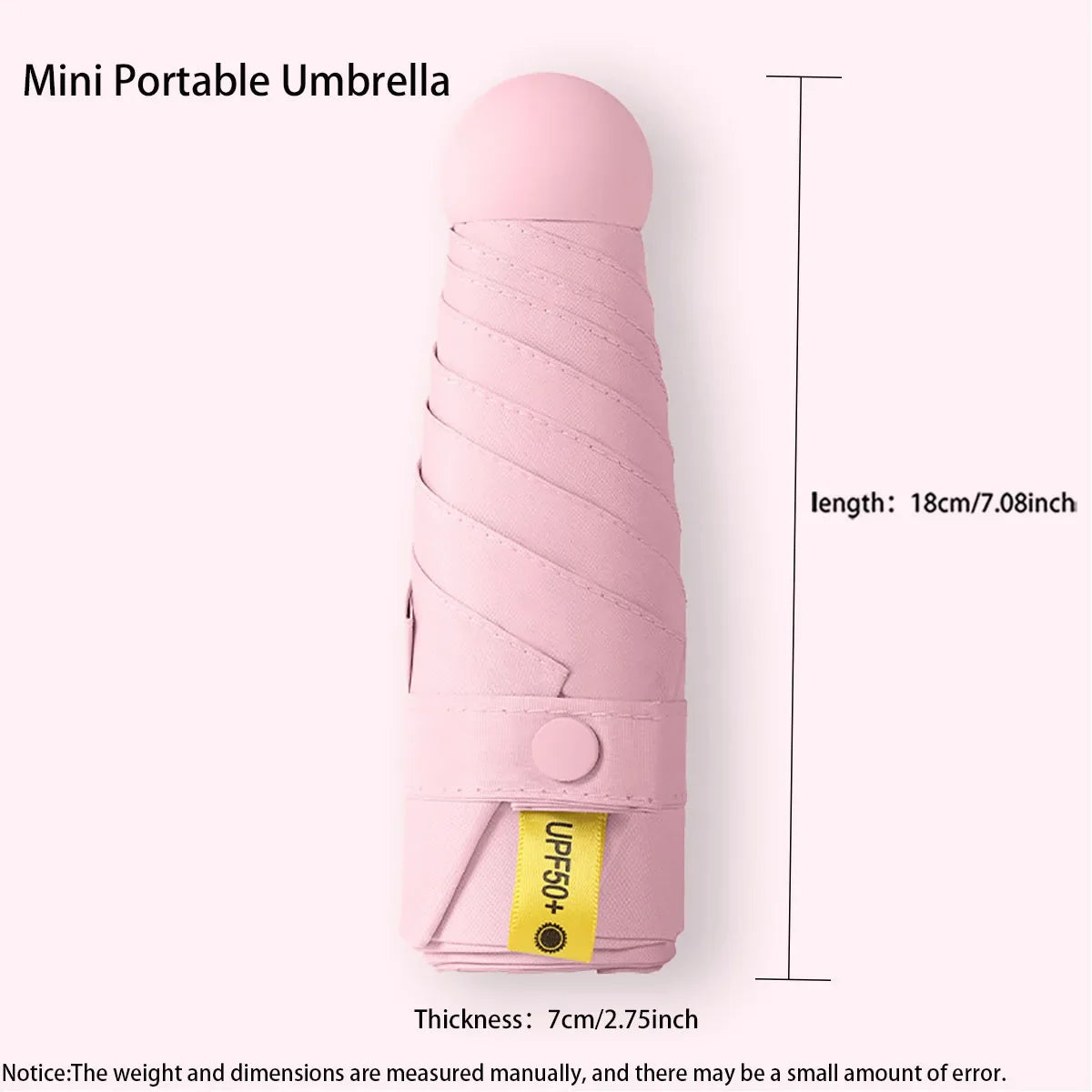 ☀️☔ Ultra-Light Mini Folding Travel Umbrella – Compact, Waterproof & Perfect for Sun & Rain! 🌦️✨