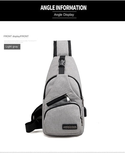 Fashion Casual Crossbody Bag Small Men's Shoulder Bag Men Diagonal Backpack Messenger Phone Bag Boy Fanny Chest Pack New