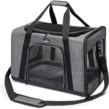 Dog Cat Carrier Bag Soft Side Travel Carriers TSA Airline Approved Transport Medium Size Pet Moving Backpack Bag Accessories