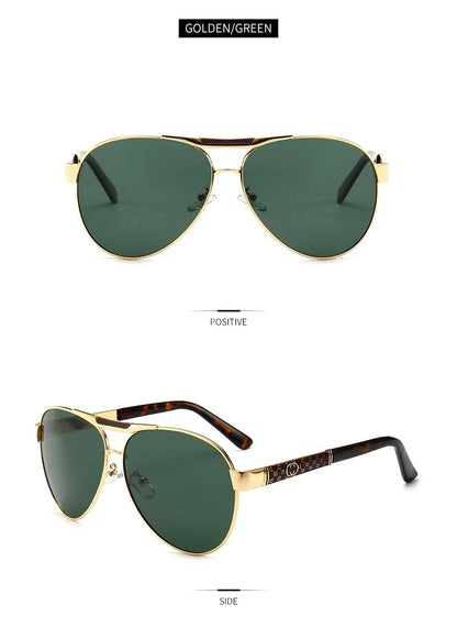 Retro Pilot Polarized Sunglasses – UV400 Alloy Frame Shades for Men & Women ✨🚘