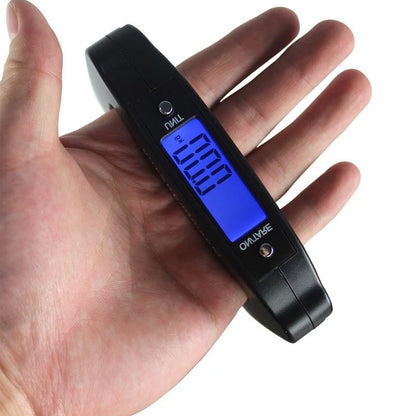 50KG/110LB Portable Digital Hanging Scale – LCD Luggage & Fish Weighing Scale with Hook