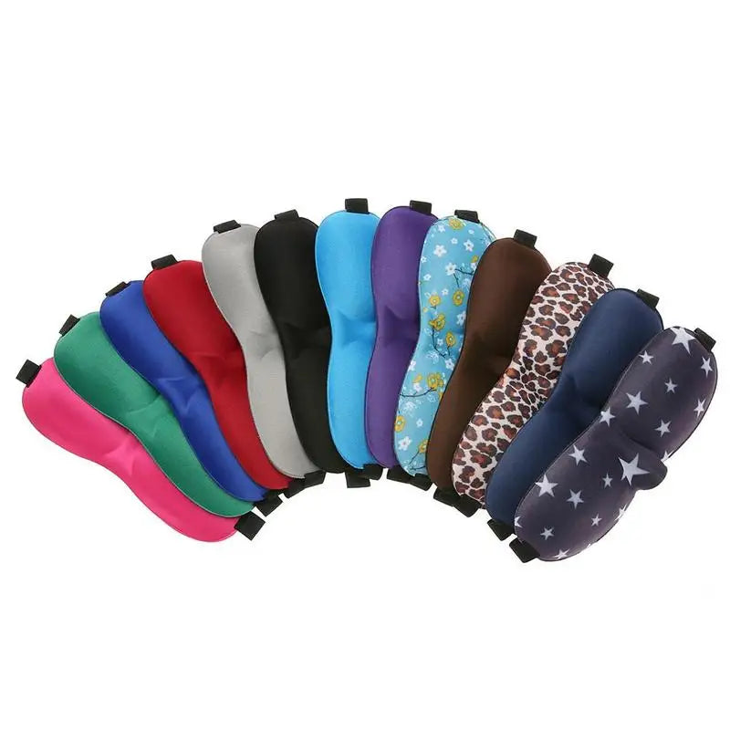 3D Sleep Mask Natural Sleeping Eye Mask Eyeshade Cover Shade Eye Patch Soft Portable Blindfold Travel Eye Shade Sleeping Aid