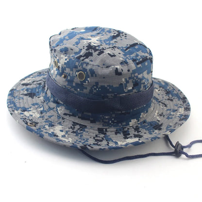 Camouflage Tactical Cap Boonie Bucket Hat Caps Camo Men Outdoor Sports Sun Bucket Cap Fishing Hiking Hunting Hats