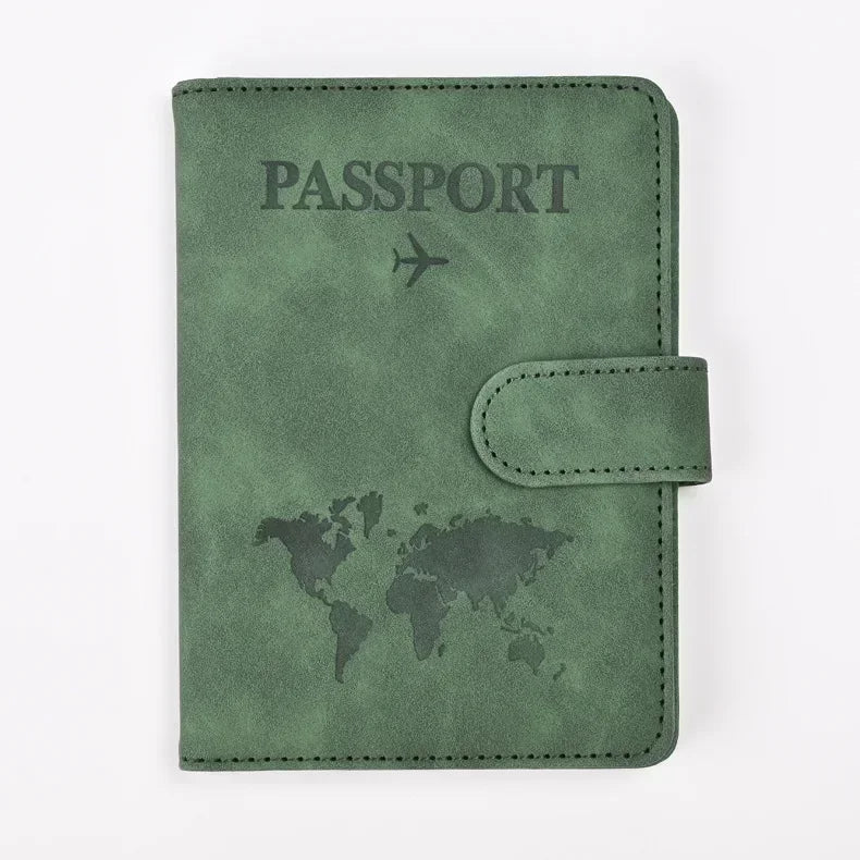 Passport Covers for Women & Men – Letter Print Passport Holder, Flight Ticket Clips, ID & Credit Card Holder, Travel Organizer