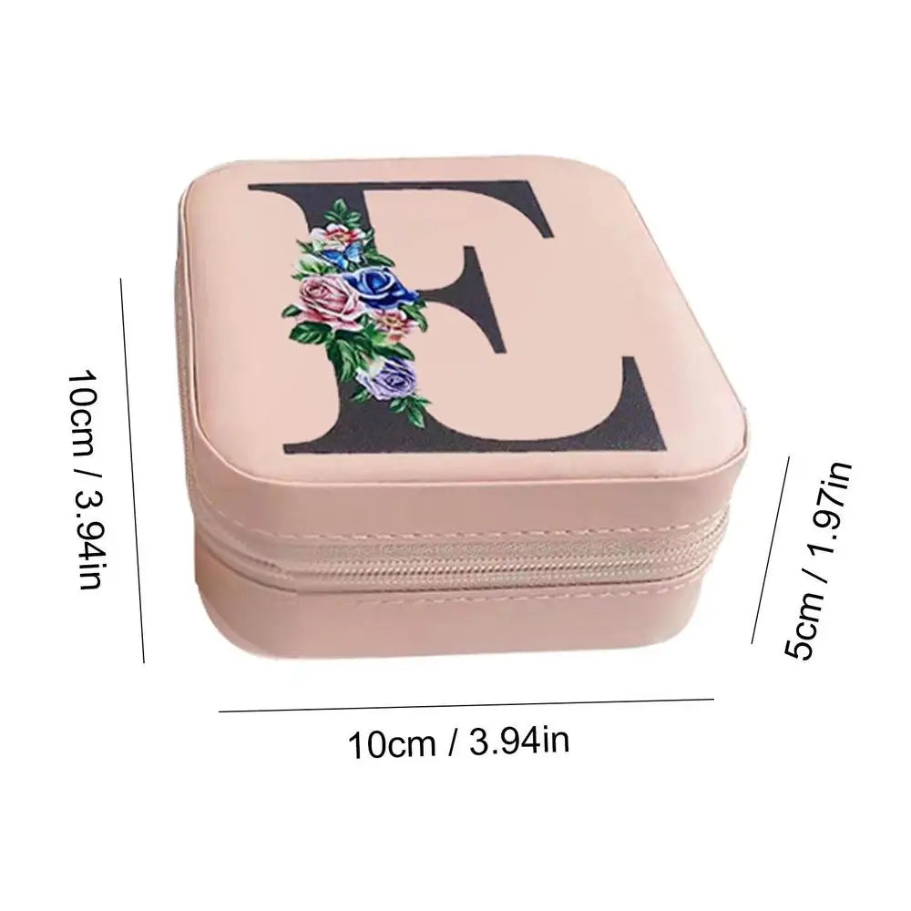 Stylish Travel Jewelry Case – Portable Organizer for Rings, Earrings & Necklaces