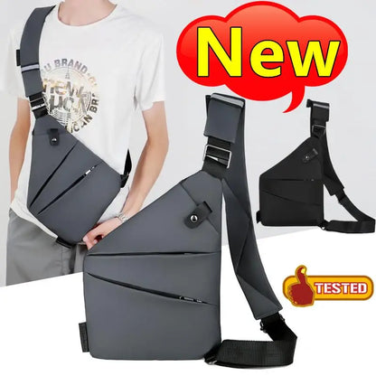 Men's Multifunctional Anti-Theft Chest Bag – Waterproof Crossbody Messenger & Fanny Pack