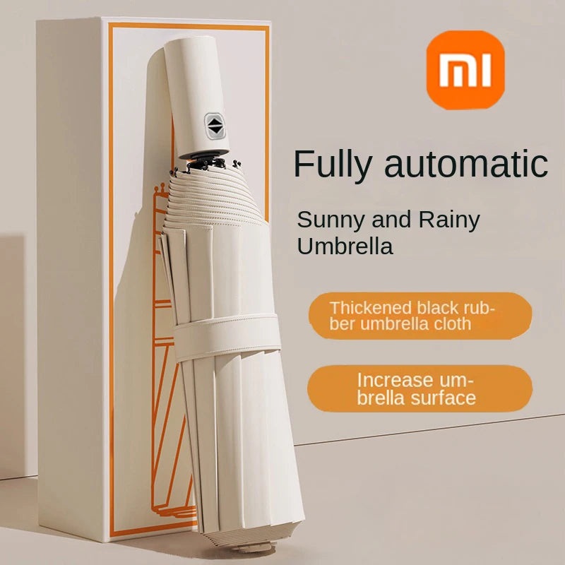 ☔ Xiaomi Mijia 24-Bone Automatic Umbrella – Windproof, UV-Blocking & Travel-Ready for All-Weather Protection! ☀️✨
