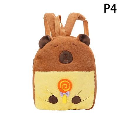 Kawaii New Capybara Plush Backpack For Women Versatile Cartoon Funny Capibala Bag Large Capacity Tote Bag Children's Gift