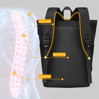 Men's Waterproof Laptop Backpack – Breathable, Large-Capacity Business & Travel Rucksack